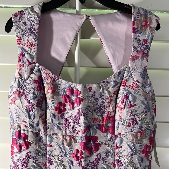 NWT AIDAN MATTOX Jacquard open back Dress Lilac. 6 party cruise wedding … - Picture 2 of 14